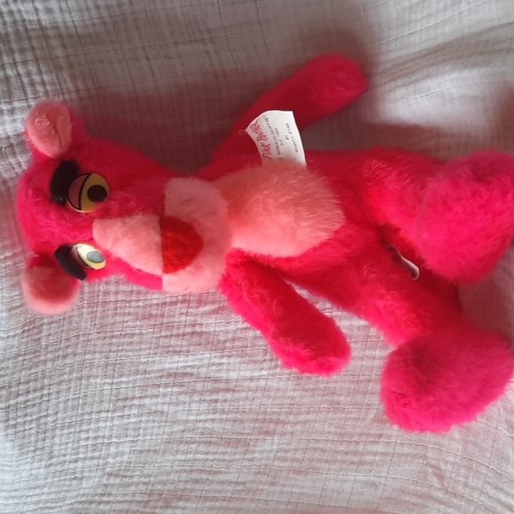 14 inch pink Panther vintage stuffed animal 1964 Mirishc Geoffrey - Picture 4 of 6